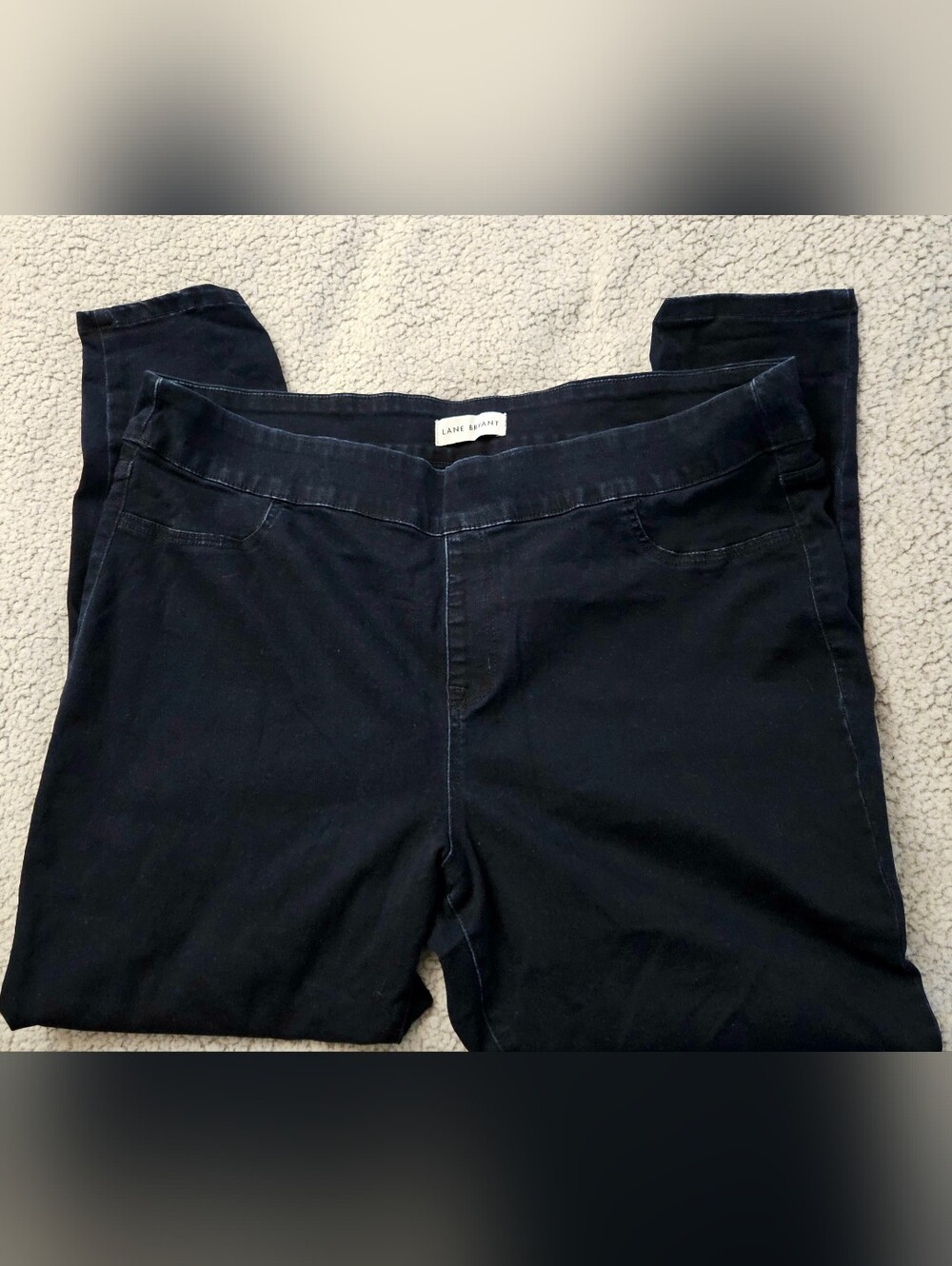 Lane Bryant Dark Wash Blue Pull-On Jeggings